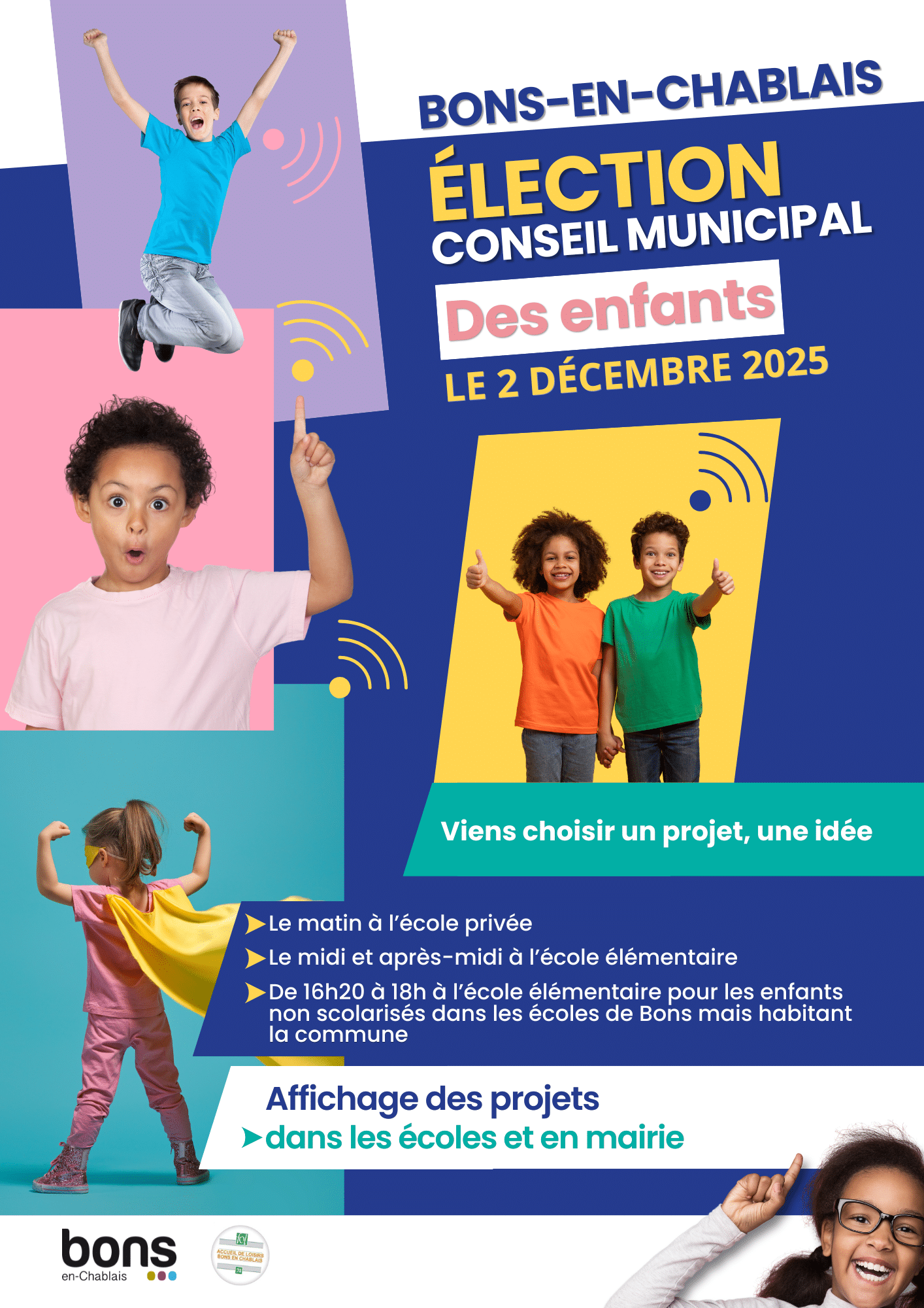 Affiche Conseil Municipal des Enfants 1